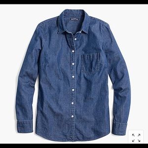 J. Crew Factory Denim signature jean shirt